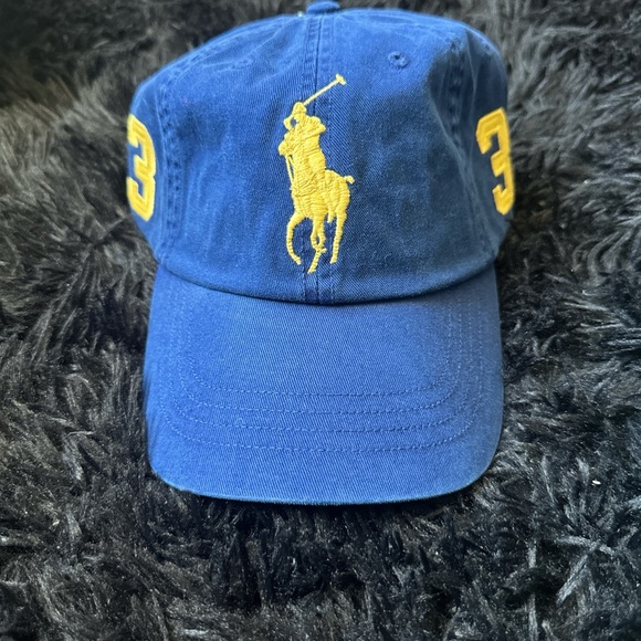 Ralph Lauren Royal Blue Cap with Yellow Embroidery - Picture 1 of 3
